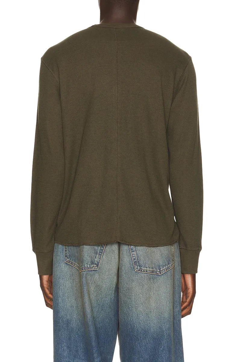 SUNFLOWER Wool Waffle Long Sleeve Tee | Thumbnail 2