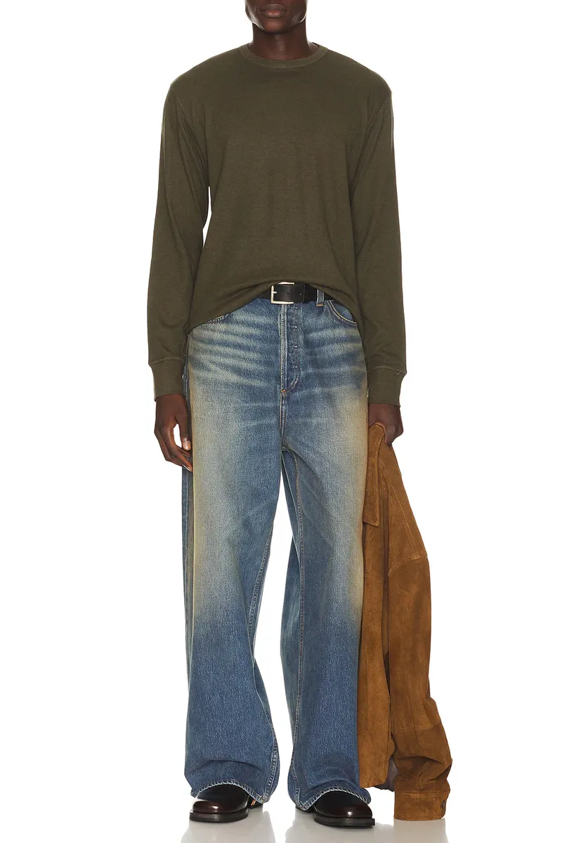 SUNFLOWER Wool Waffle Long Sleeve Tee | Thumbnail 3