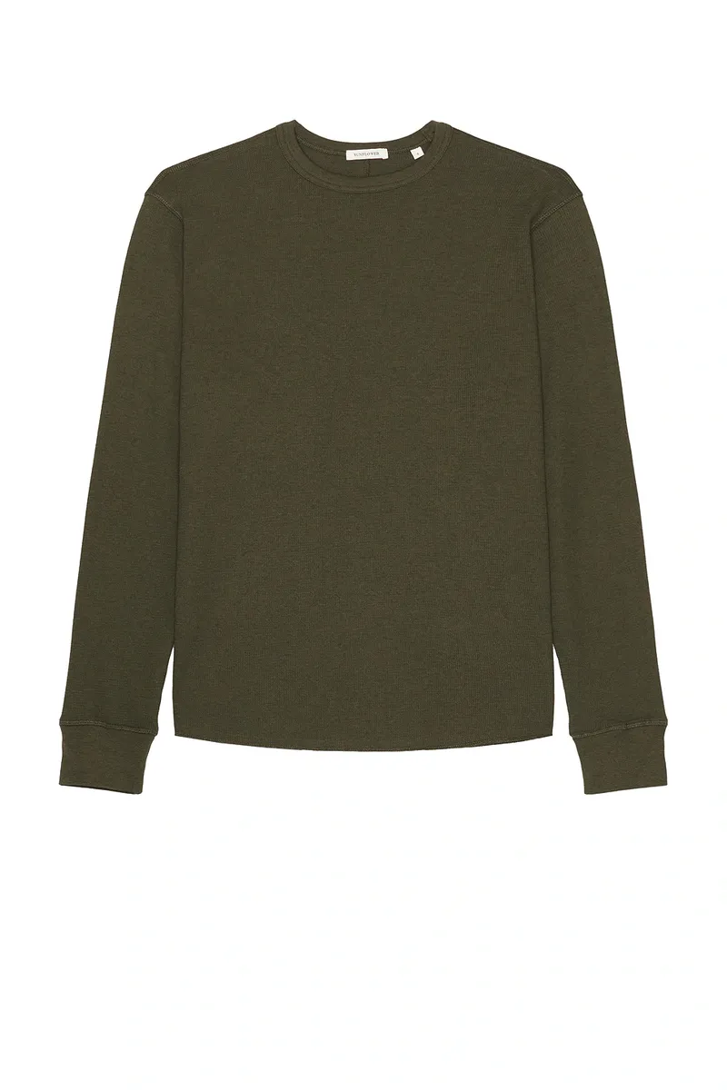 SUNFLOWER Wool Waffle Long Sleeve Tee | Thumbnail 4