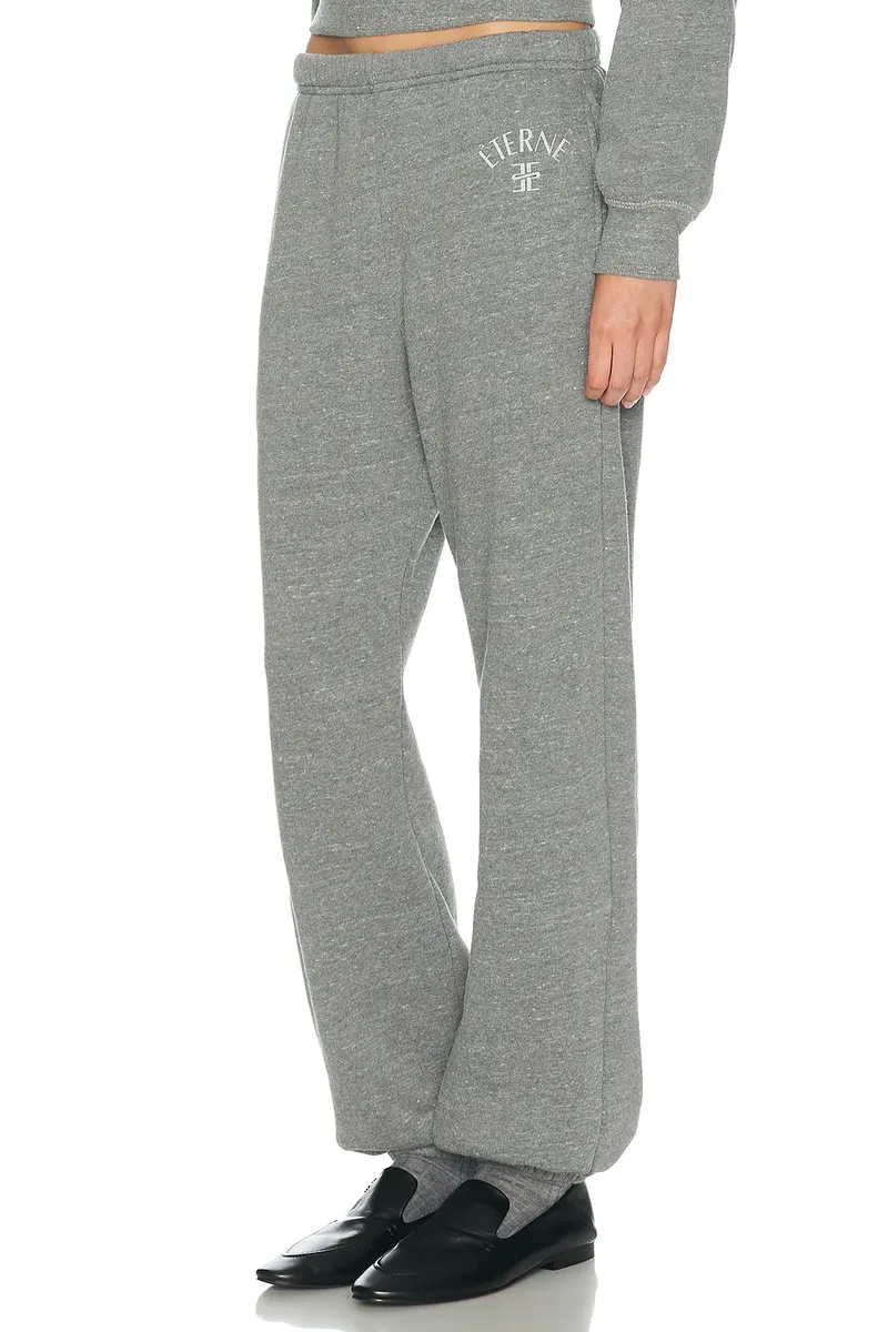 ÉTERNE Boyfriend Pocket Tri Blend Fleece Sweatpant | Thumbnail 4