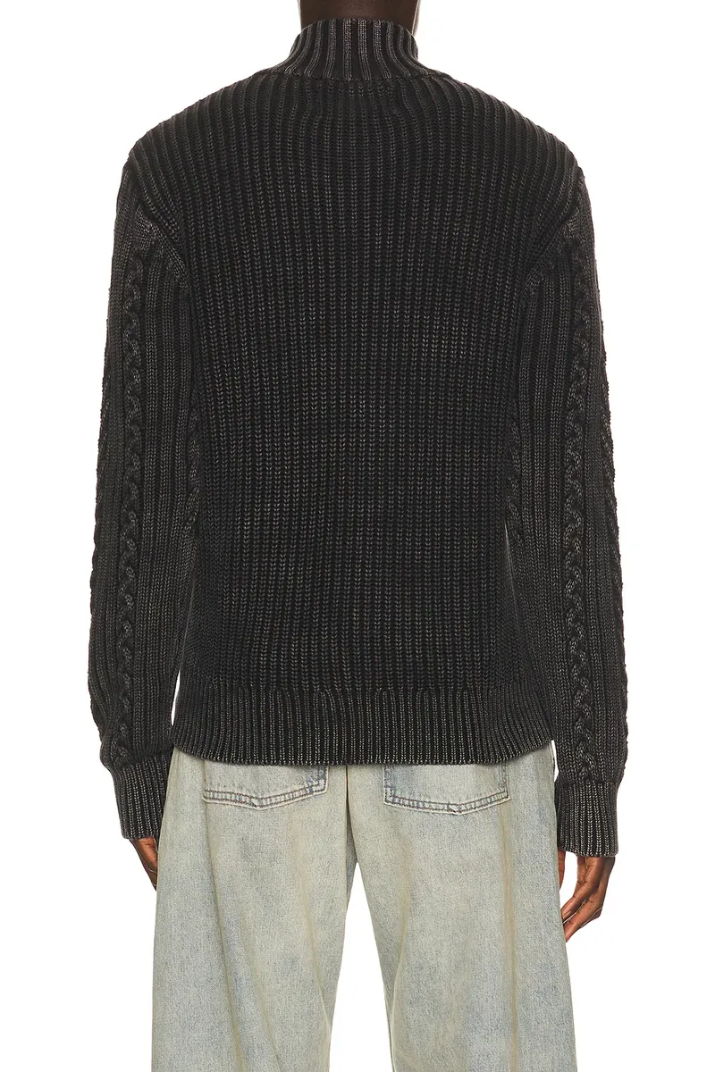 SCHOTT Cable Knit Fishermans Sweater | Thumbnail 2 SCHOTT Cable Knit Fishermans Sweater | Thumbnail 2