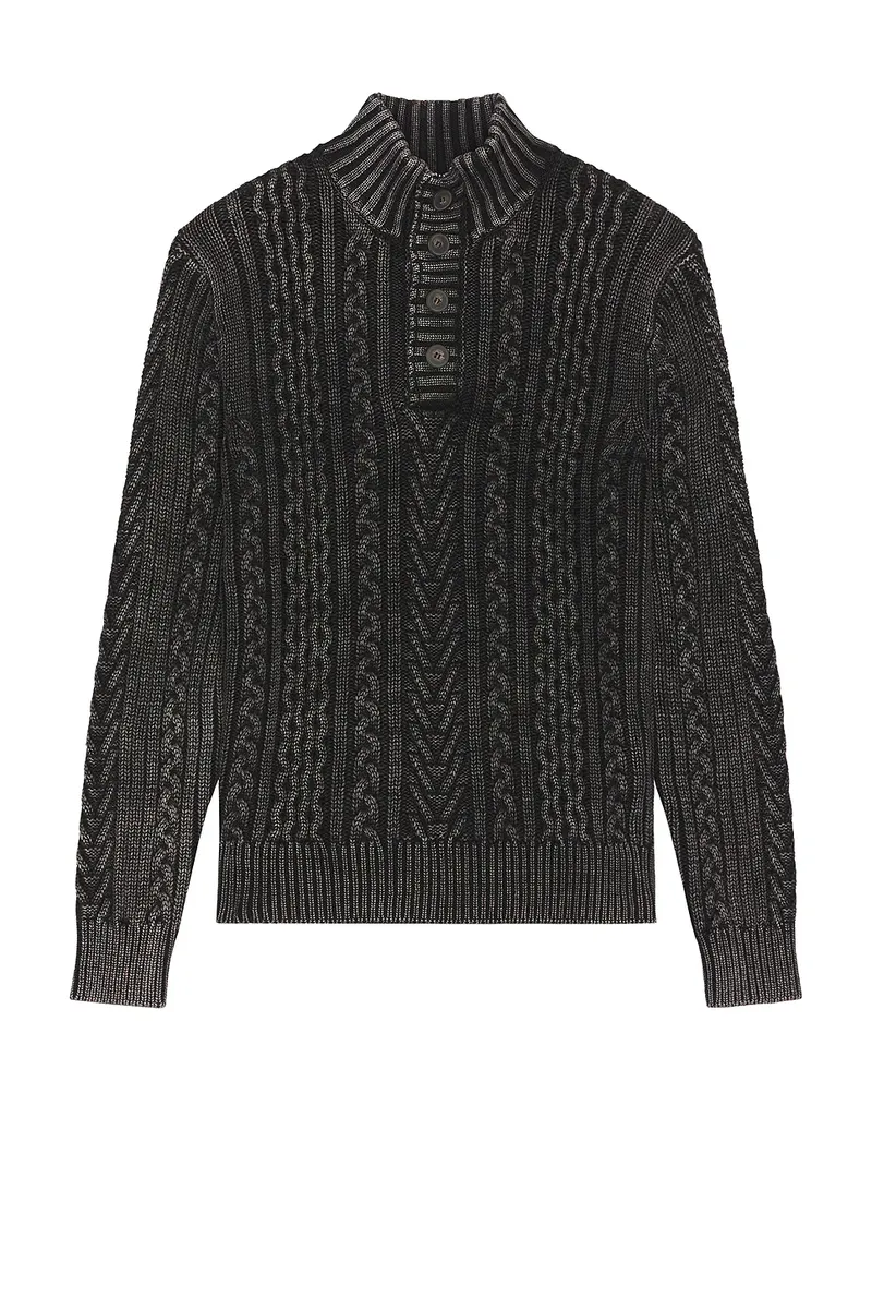SCHOTT Cable Knit Fishermans Sweater | Thumbnail 4 SCHOTT Cable Knit Fishermans Sweater | Thumbnail 4