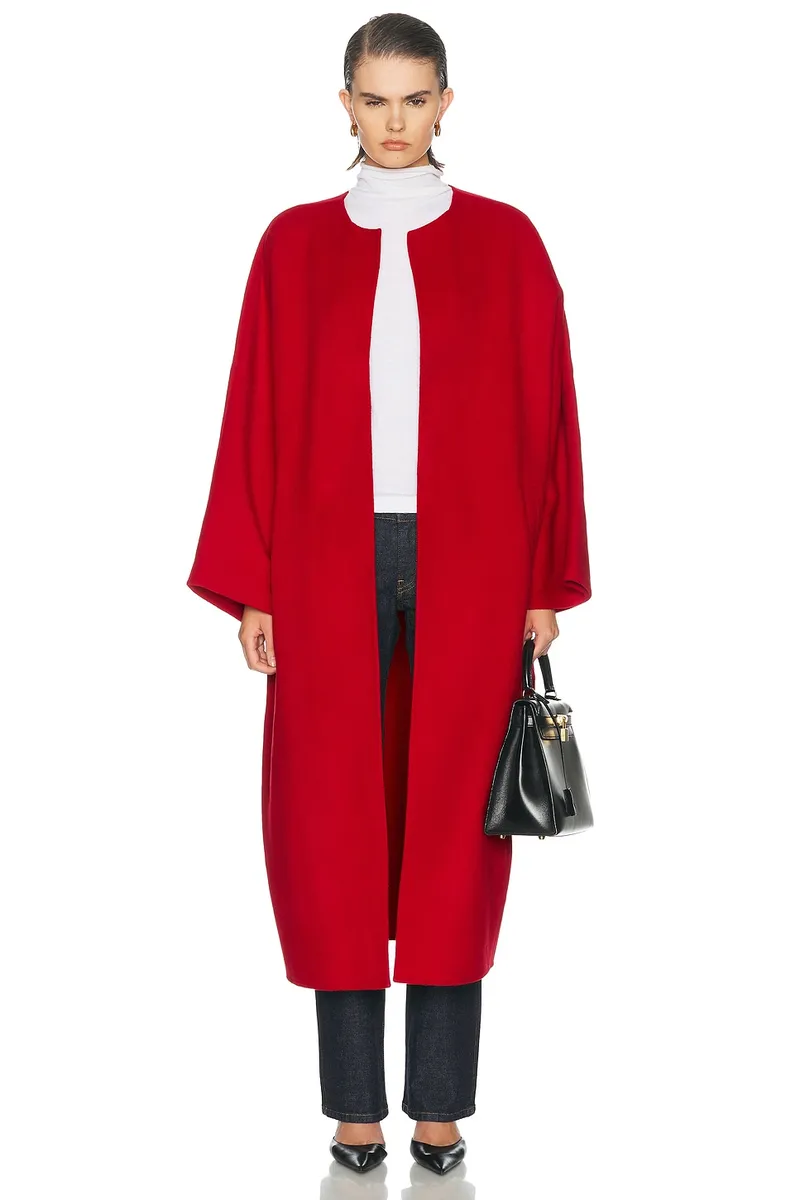 Auter Collarless Cashmere Coat | Thumbnail 2 Auter Collarless Cashmere Coat | Thumbnail 2