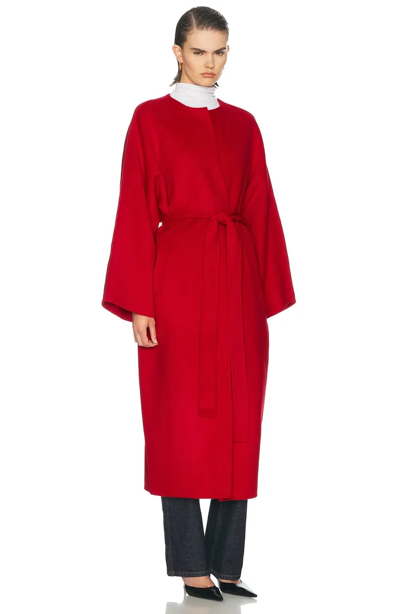 Auter Collarless Cashmere Coat | Thumbnail 3 Auter Collarless Cashmere Coat | Thumbnail 3