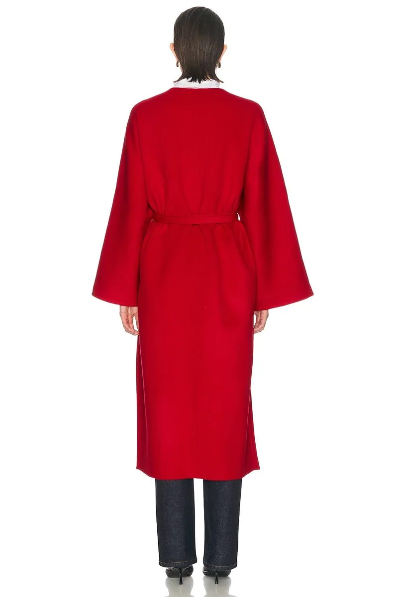 Auter Collarless Cashmere Coat | Thumbnail 4 Auter Collarless Cashmere Coat | Thumbnail 4