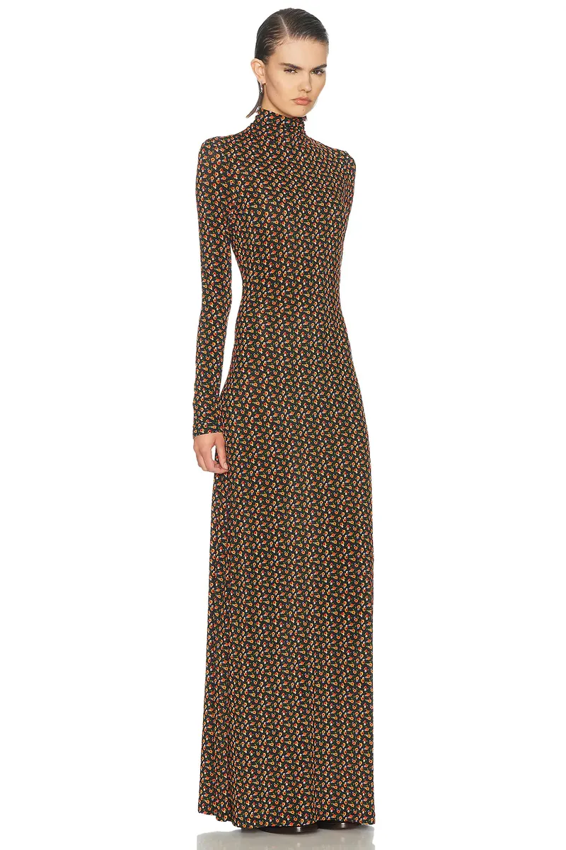 Rabanne Longe Sleeve Turtleneck Dress | Thumbnail 2 Rabanne Longe Sleeve Turtleneck Dress | Thumbnail 2