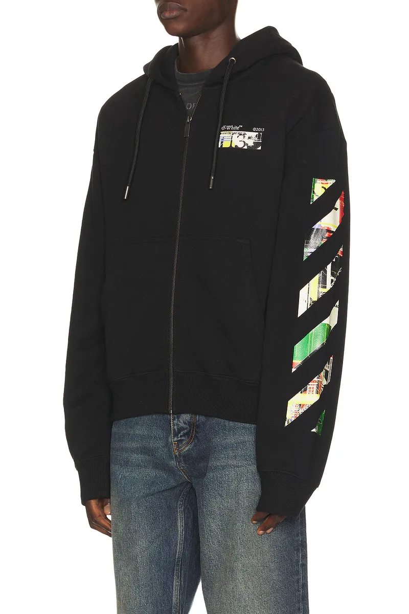Off-White Industrial Arrow Regular Zip Hoodie | Thumbnail 3