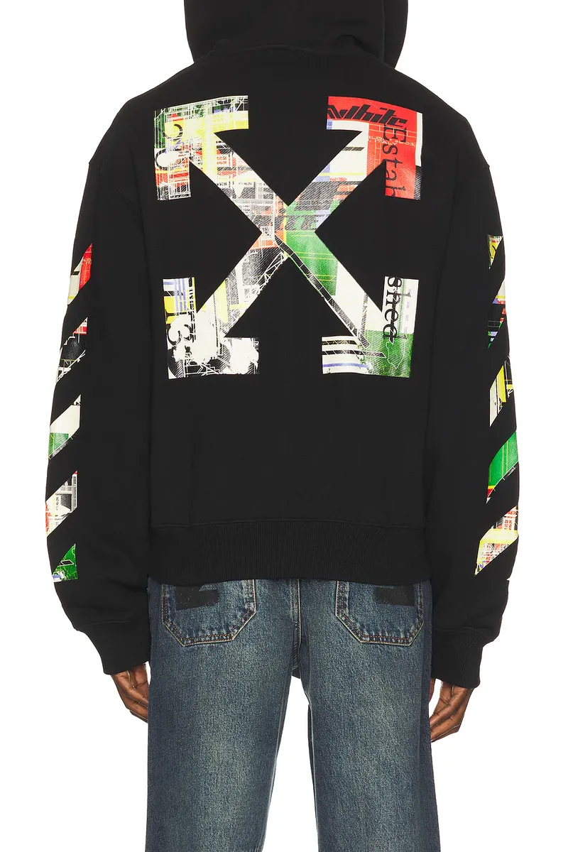 Off-White Industrial Arrow Regular Zip Hoodie | Thumbnail 4