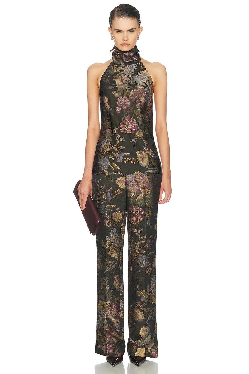 Ralph Lauren Collection Fluid Tapestry Standard Pant | Thumbnail 5 Ralph Lauren Collection Fluid Tapestry Standard Pant | Thumbnail 5