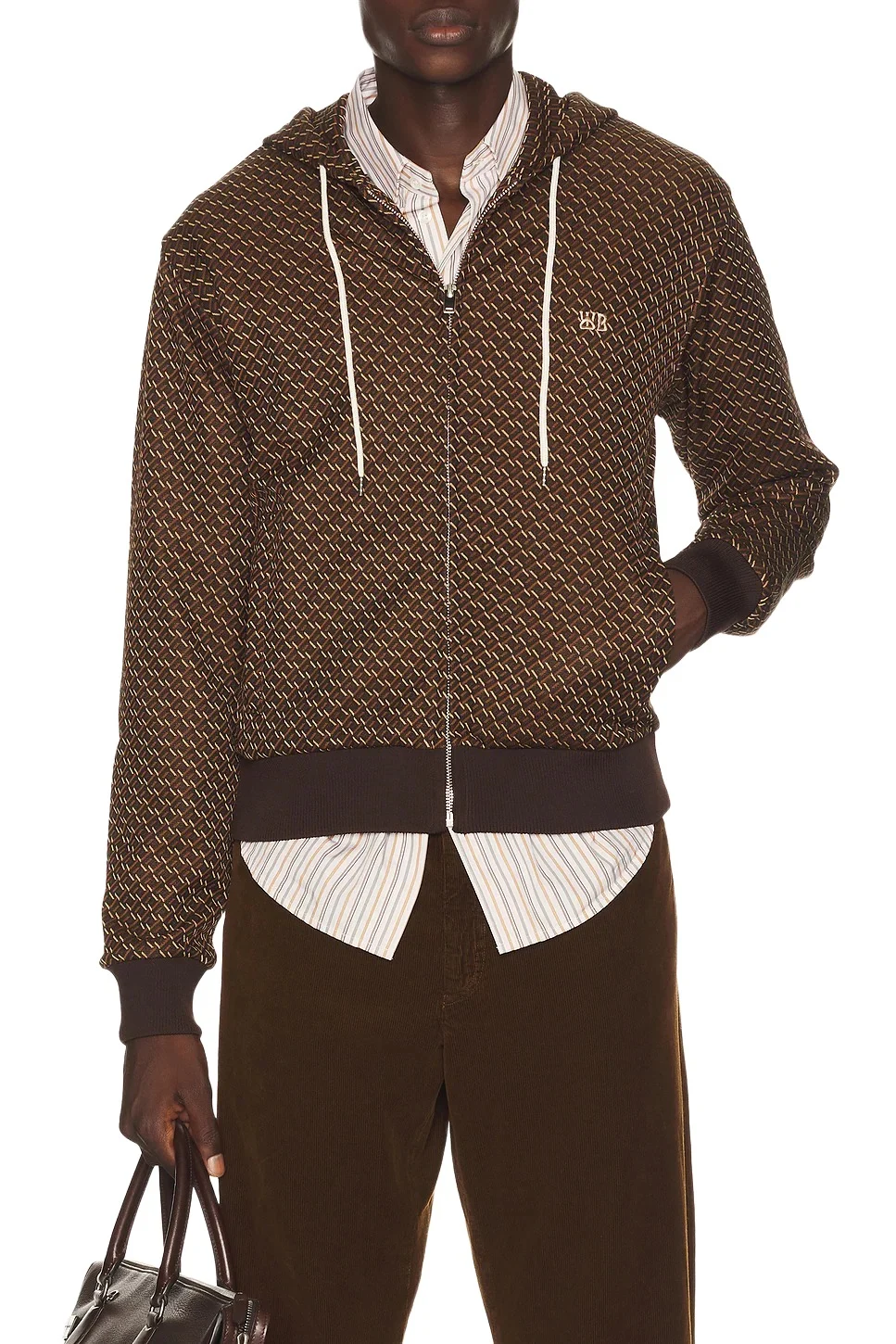 Wales Bonner Hooded Track Jacket