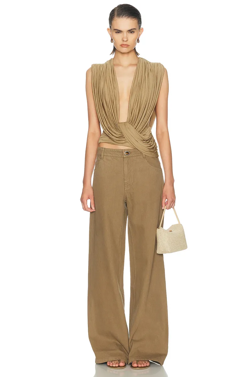 Christopher Esber Relaxed Denim Quartz Wide Leg Pant | Thumbnail 6 Christopher Esber Relaxed Denim Quartz Wide Leg Pant | Thumbnail 6