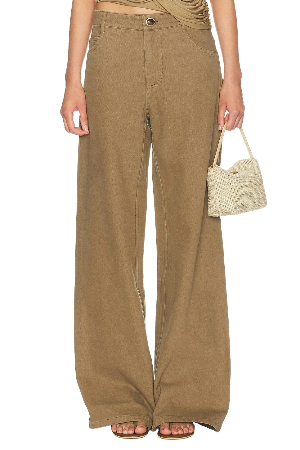 Relaxed Denim Quartz Wide Leg Pant Relaxed Denim Quartz Wide Leg Pant