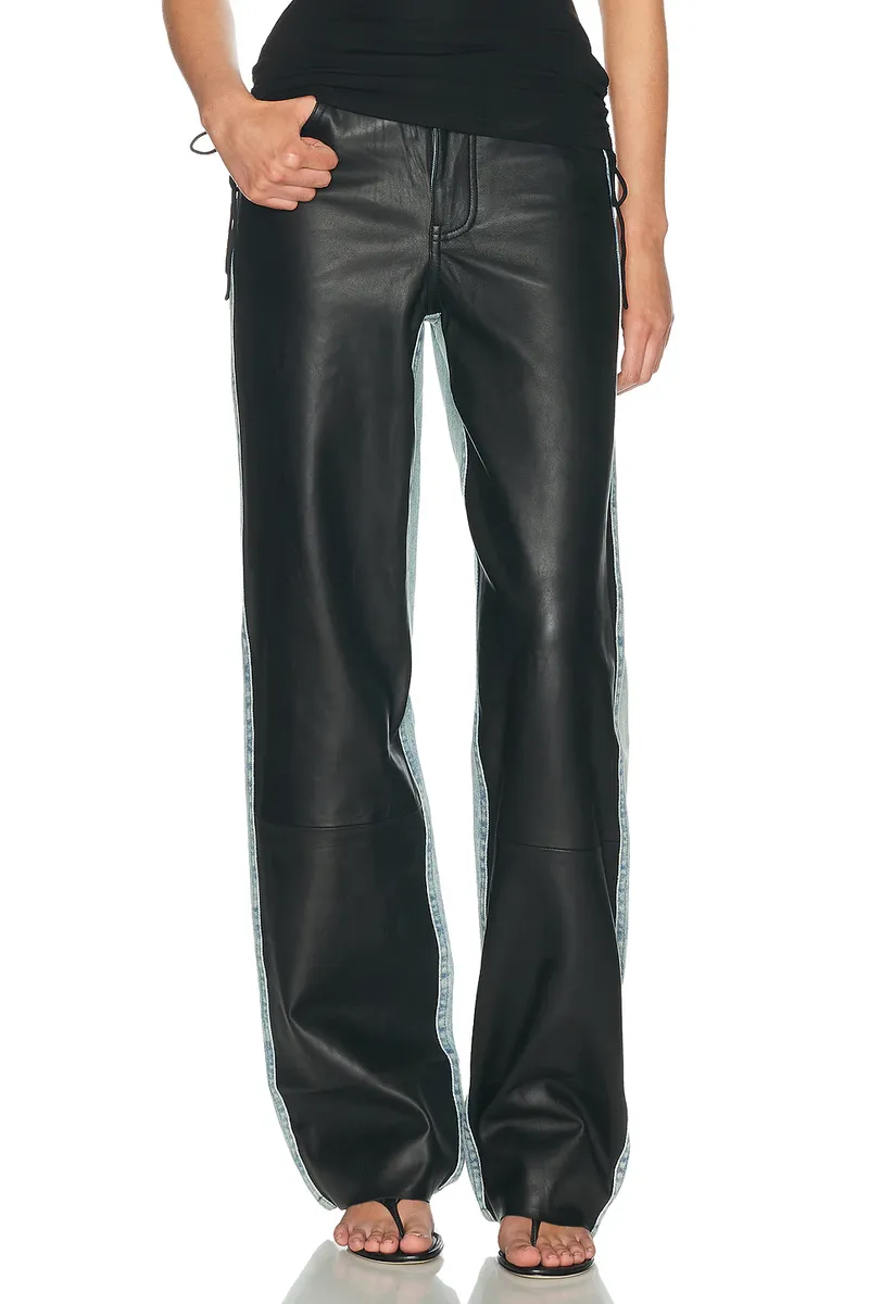 Christopher Esber Troy Deconstruct Leather Wide Leg Pant | Thumbnail 2