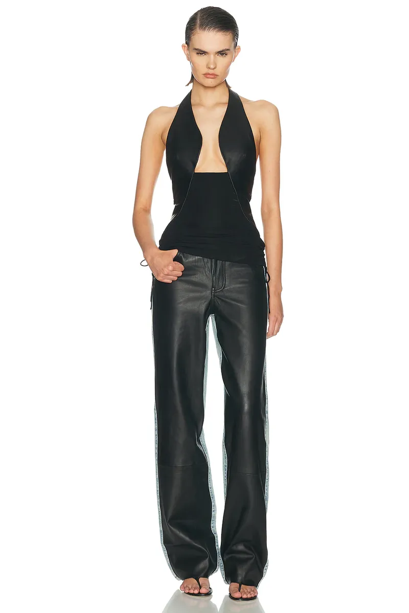 Christopher Esber Troy Deconstruct Leather Wide Leg Pant | Thumbnail 6