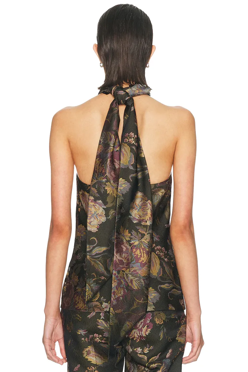 Ralph Lauren Collection Fluid Tapestry Sleeveless Blouse | Thumbnail 3