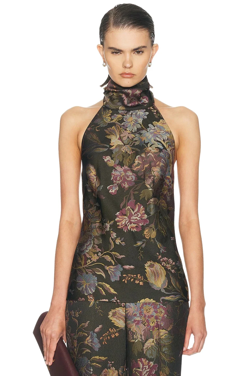 Ralph Lauren Collection Fluid Tapestry Sleeveless Blouse