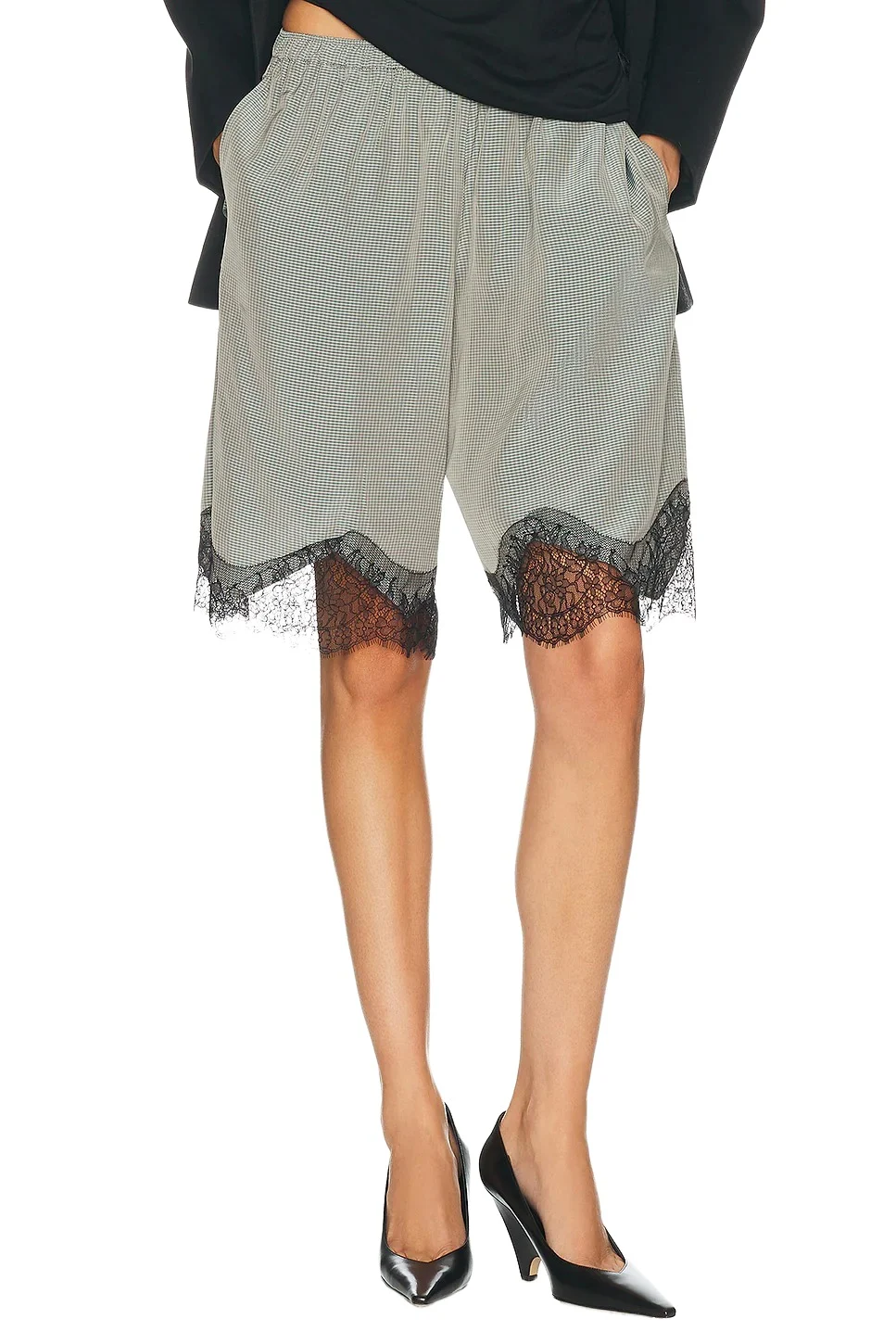 The Frankie Shop Baxter Lace Bermuda Shorts