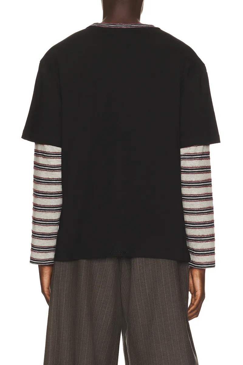 We11Done Rope Embroidered Long Sleeve T-Shirt | Thumbnail 2