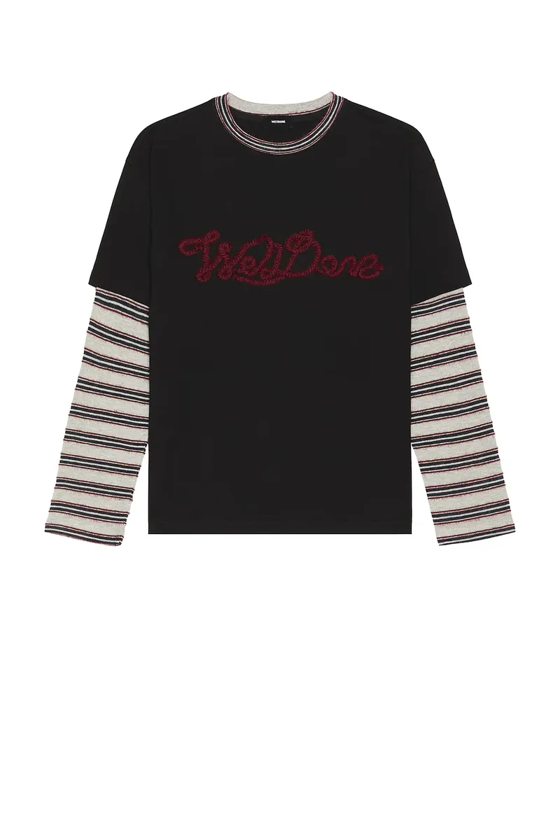 We11Done Rope Embroidered Long Sleeve T-Shirt | Thumbnail 4
