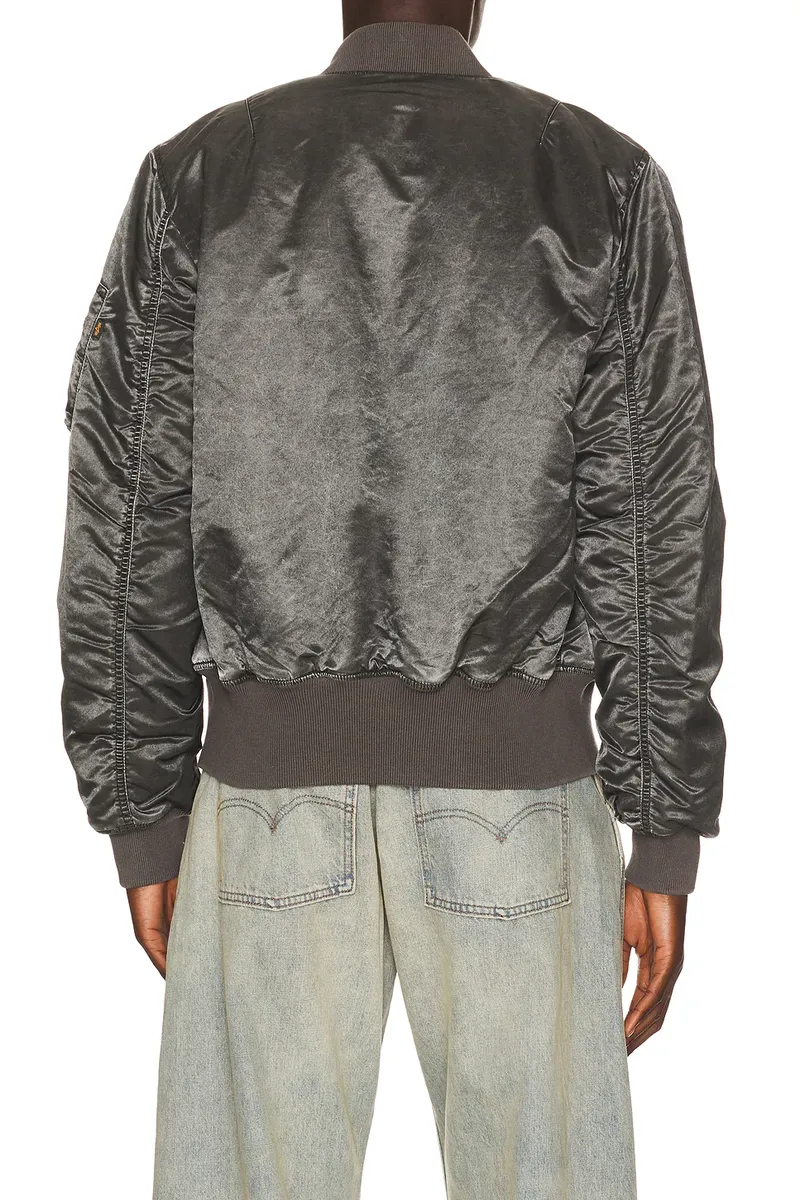 Alpha Industries MA-1 Heritage Fit Battlewash Flight Jacket | Thumbnail 3 Alpha Industries MA-1 Heritage Fit Battlewash Flight Jacket | Thumbnail 3