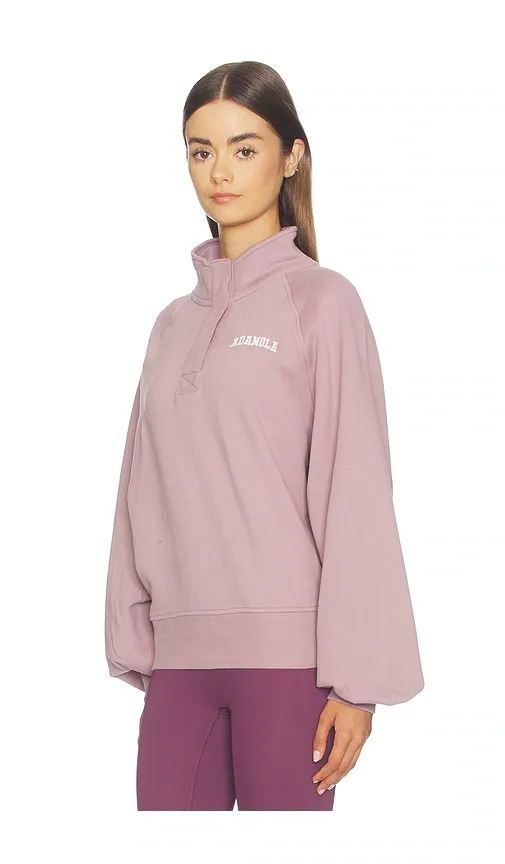 Adanola Balloon Sleeve Henley Sweatshirt | Thumbnail 2 Adanola Balloon Sleeve Henley Sweatshirt | Thumbnail 2