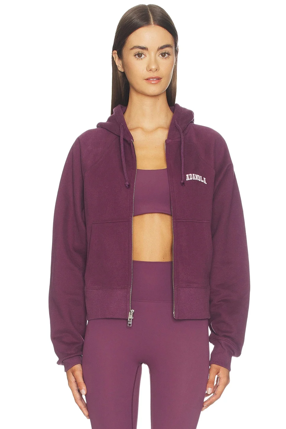 Rib Panel Zip-up Hoodie Rib Panel Zip-up Hoodie