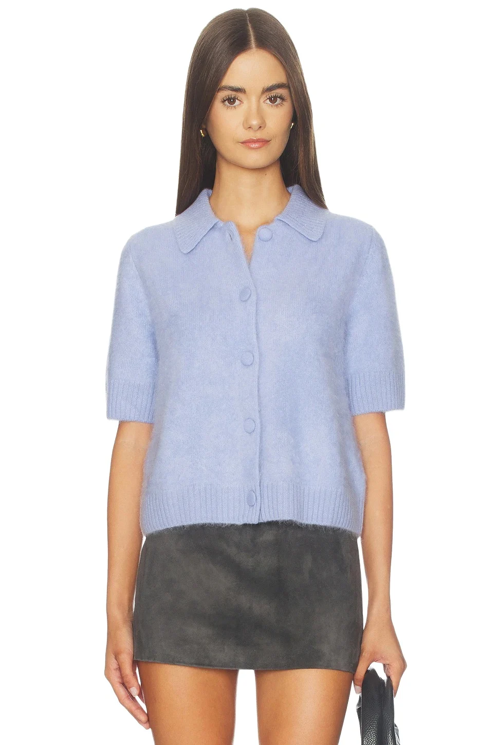 Jada Brushed Cashmere Shortsleeve Cardi