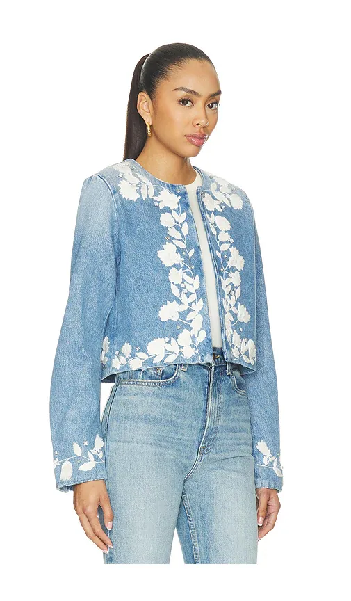Citizens of Humanity Flora Jacket With Floral Embroidery | Thumbnail 2