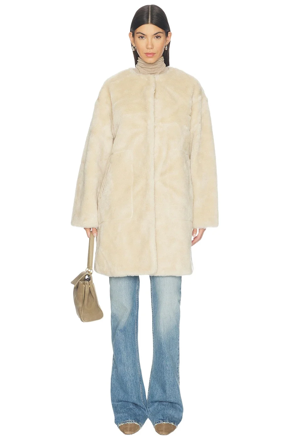 Martina Long Sherpa Coat