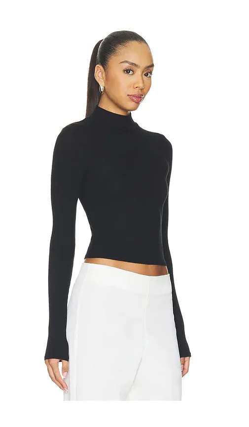 ENZA COSTA Fluid Silk Rib Mockneck Tee | Thumbnail 2 ENZA COSTA Fluid Silk Rib Mockneck Tee | Thumbnail 2