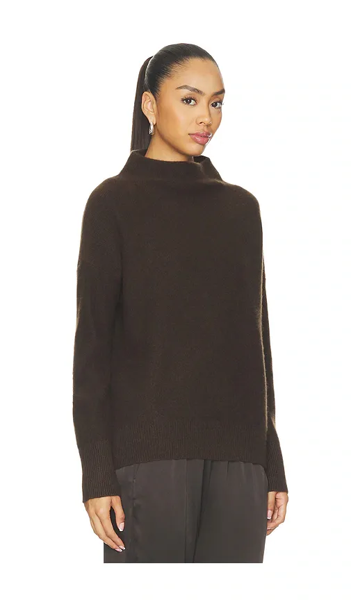 Vince Boiled Funnel Neck Pullover Sweater | Thumbnail 2