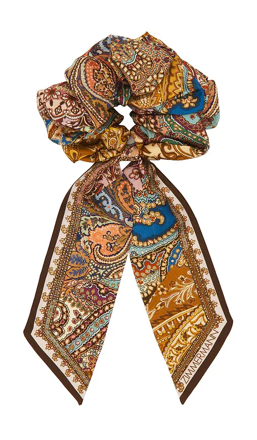 Zimmermann Printed Silk Tie Scrunchie | Thumbnail 2 Zimmermann Printed Silk Tie Scrunchie | Thumbnail 2