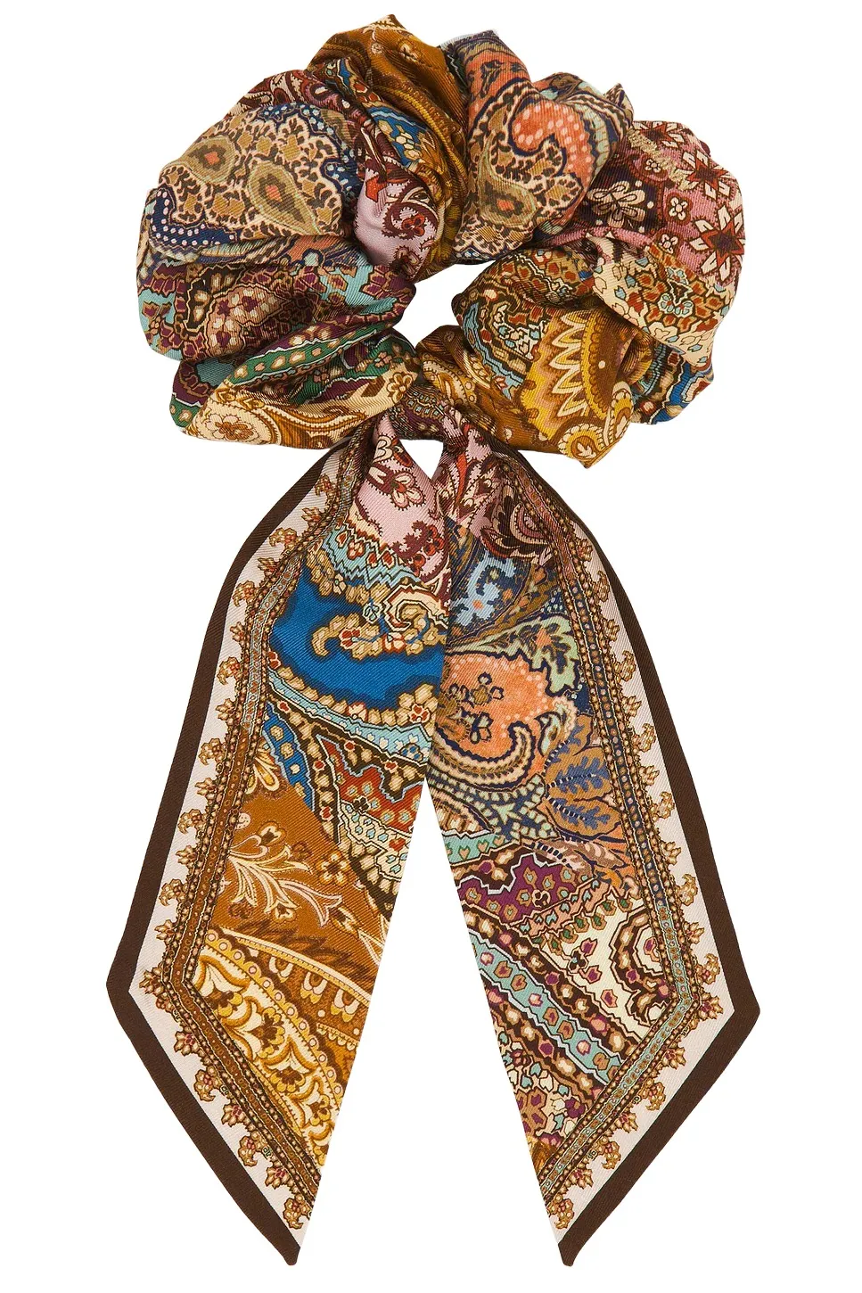 Zimmermann Printed Silk Tie Scrunchie