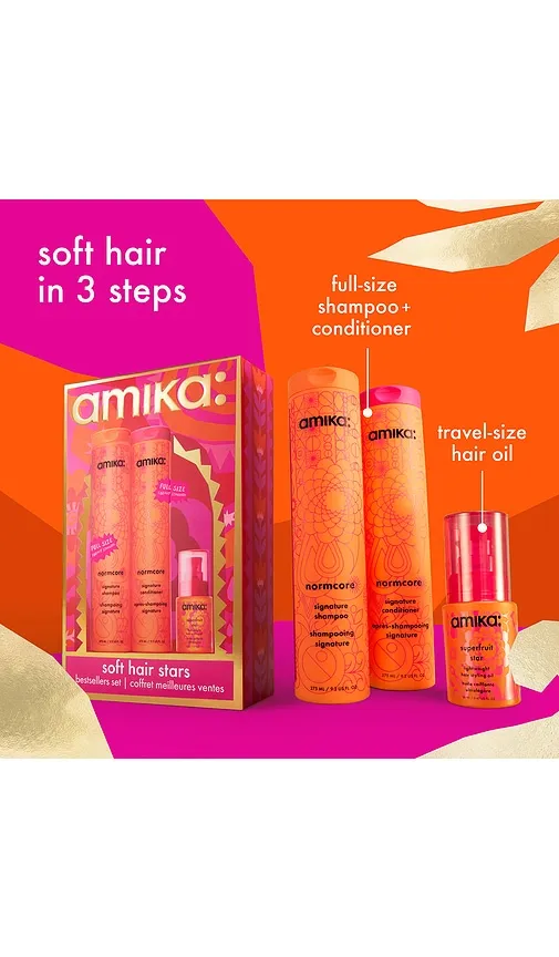 amika Soft Hair Stars Nourishing Wash + Care Set | Thumbnail 2