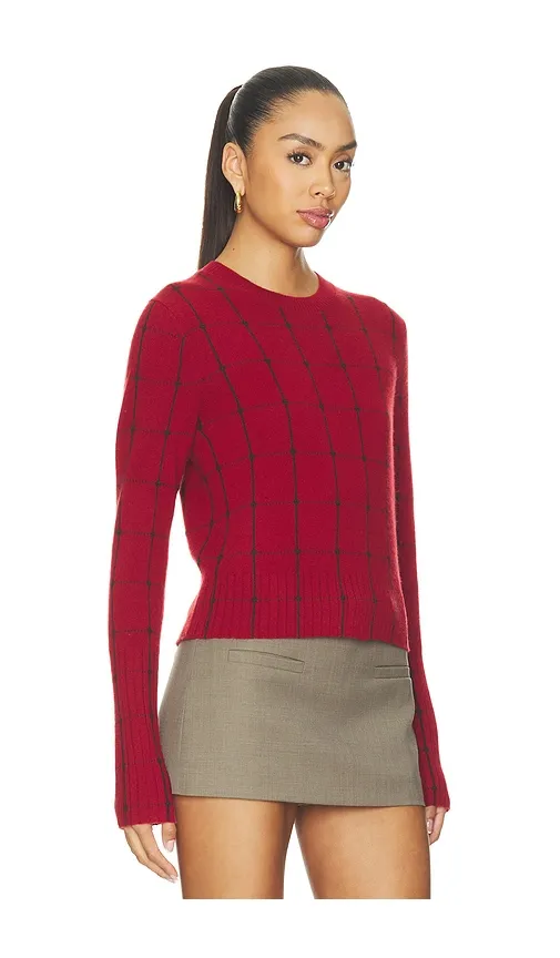 Guest In Residence Shrunken Checker Crew Sweater | Thumbnail 2 Guest In Residence Shrunken Checker Crew Sweater | Thumbnail 2
