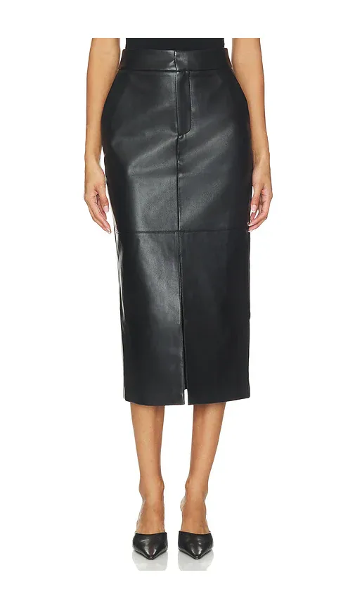 Favorite Daughter The Faux Leather Meyer Skirt | Thumbnail 2 Favorite Daughter The Faux Leather Meyer Skirt | Thumbnail 2