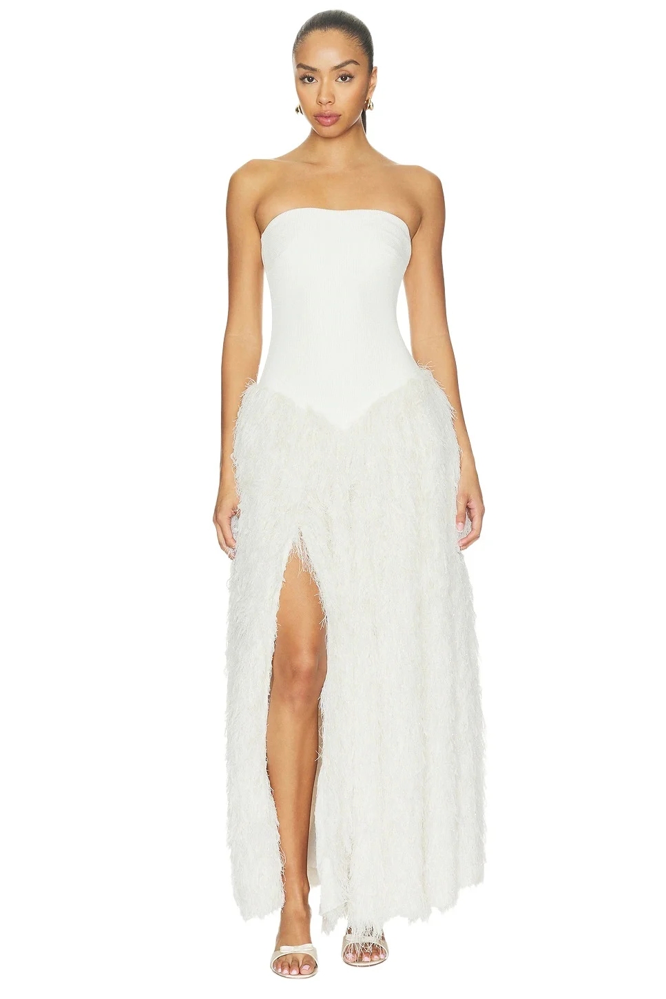 PatBo Lucia Fringe Long Dress