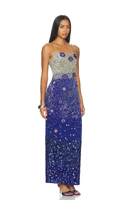 LA FUORI Sapphire Stardust Dress | Thumbnail 2