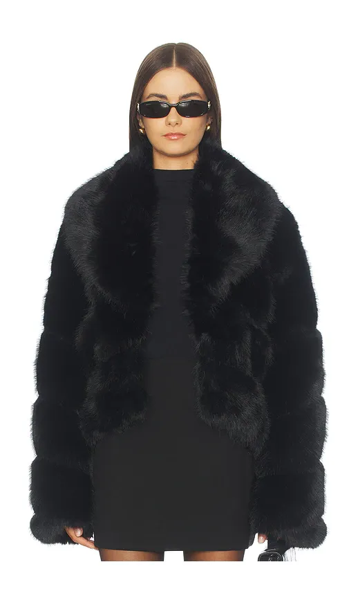 OW Collection Milan Faux Fur Jacket | Thumbnail 2