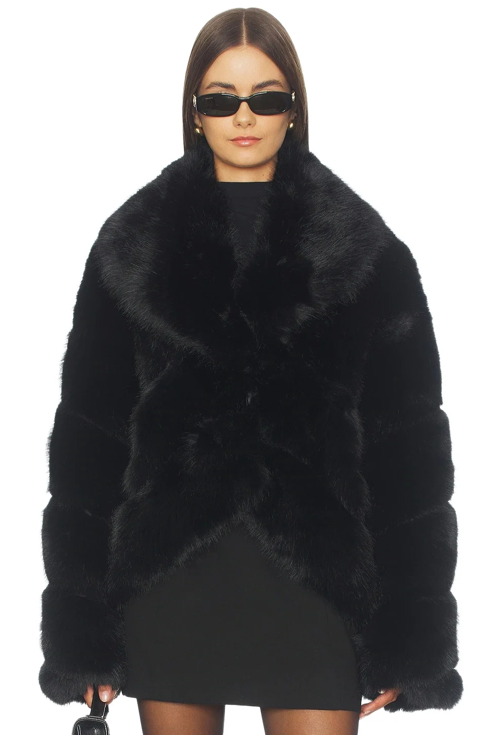 OW Collection Milan Faux Fur Jacket
