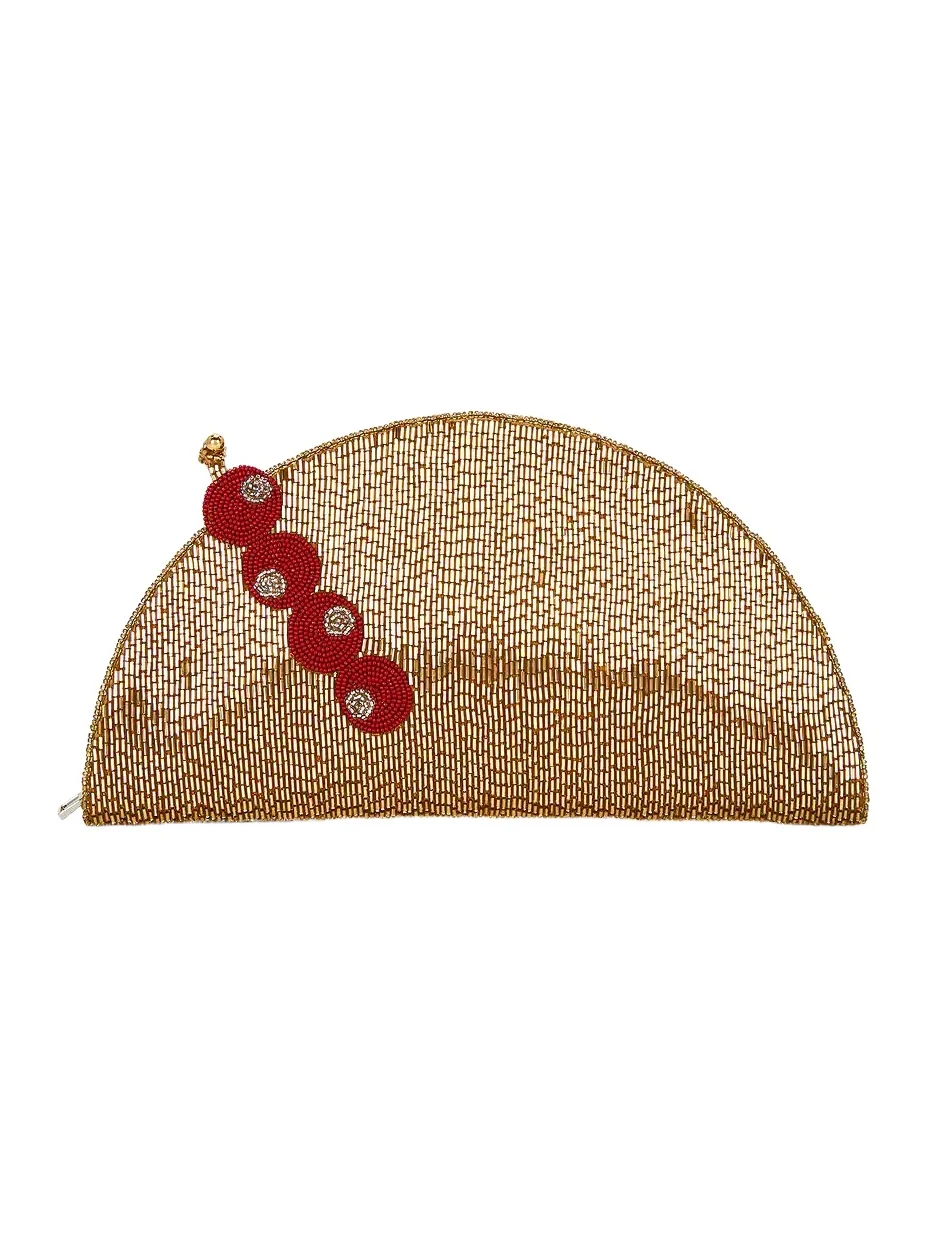 SIMONMILLER Beaded Lune Clutch