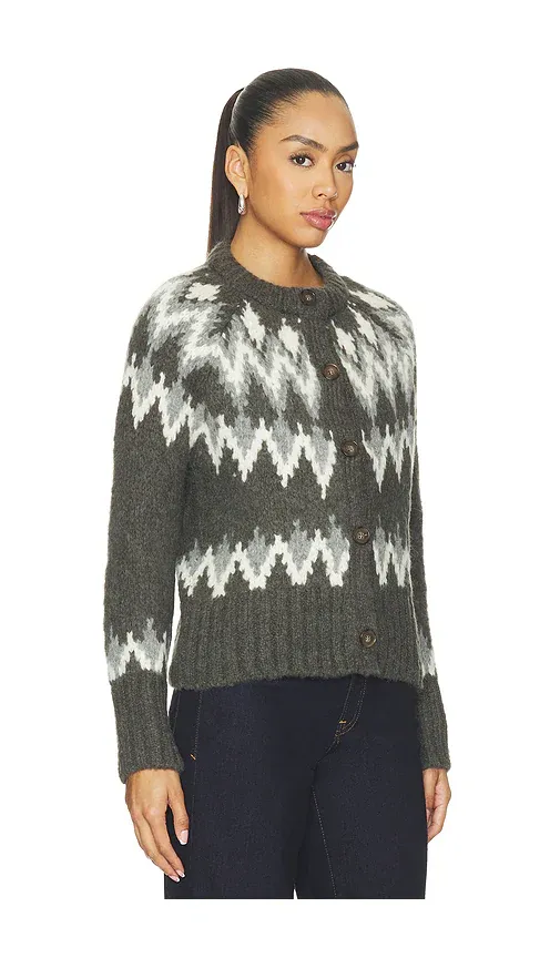 Veronica Beard Christina Fairisle Cardigan | Thumbnail 2 Veronica Beard Christina Fairisle Cardigan | Thumbnail 2