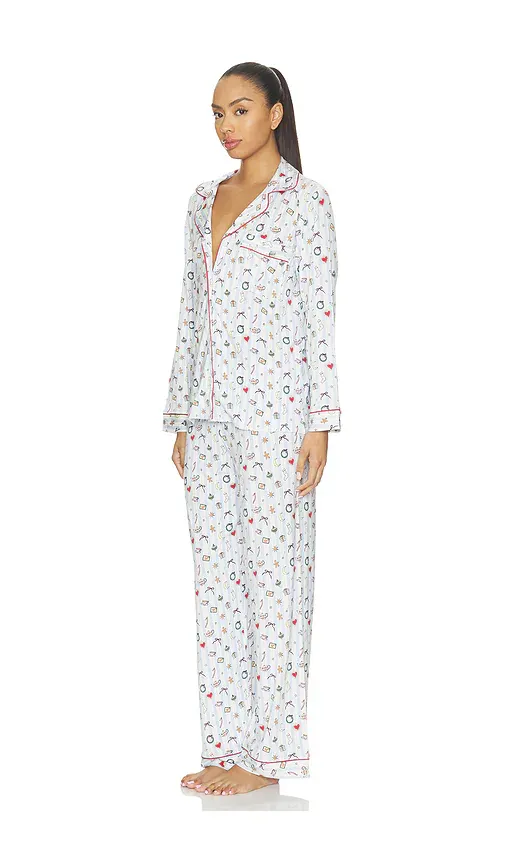 Eberjey X Elsa Hosk Long Pajama Set | Thumbnail 2