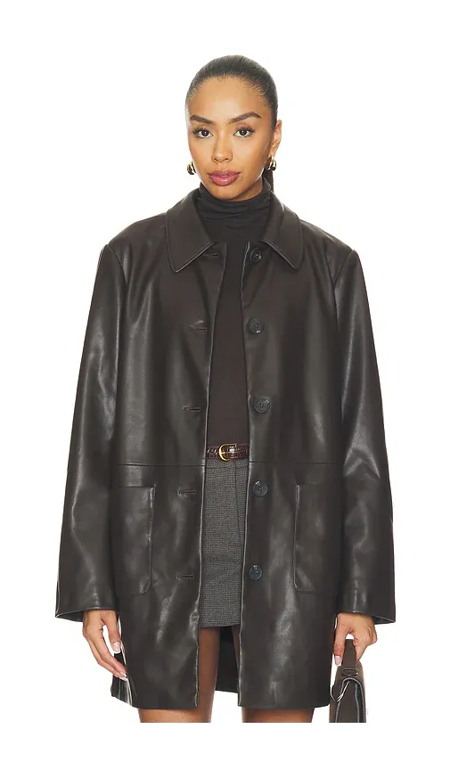 Sanctuary Avid Faux Leather City Coat | Thumbnail 2 Sanctuary Avid Faux Leather City Coat | Thumbnail 2