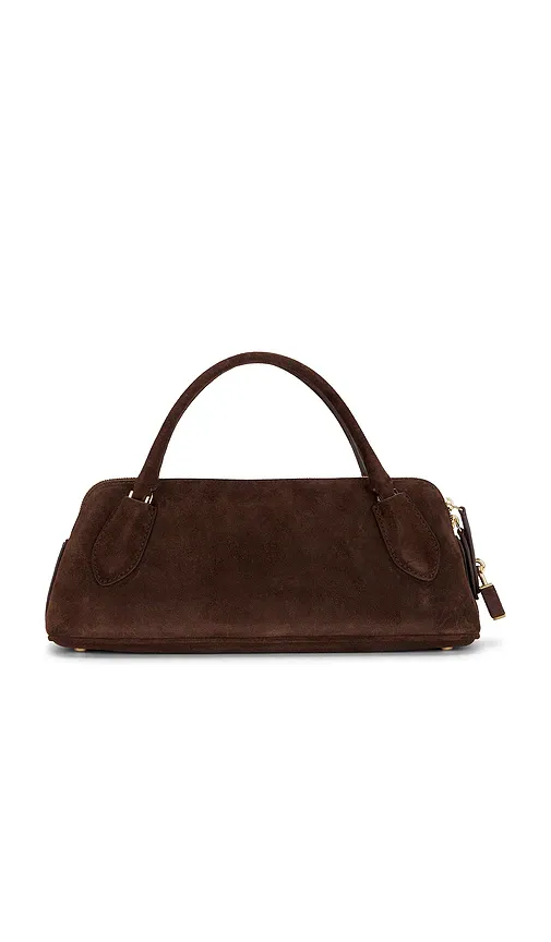 Tory Burch Lock Suede Top Handle Bag | Thumbnail 2 Tory Burch Lock Suede Top Handle Bag | Thumbnail 2