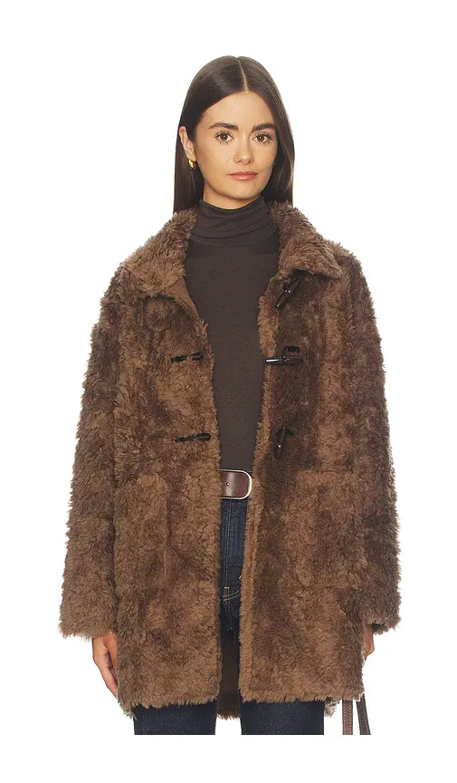 Cubic London High Collar Furry Wool Coat | Thumbnail 2 Cubic London High Collar Furry Wool Coat | Thumbnail 2