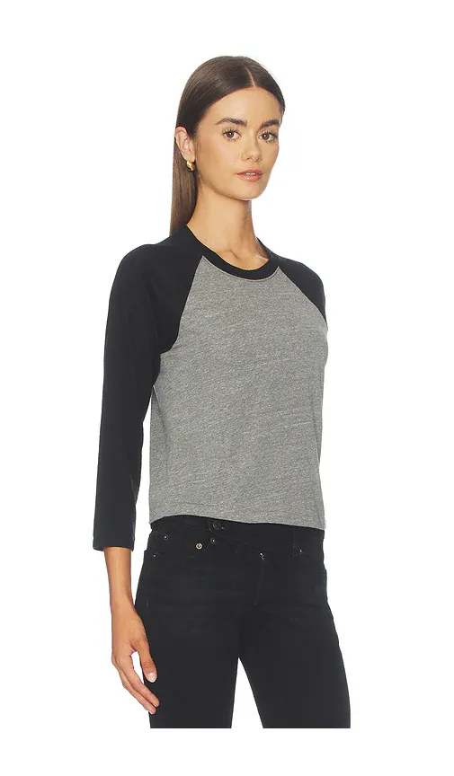 ÉTERNE Tri-blend Jersey Baseball Tee | Thumbnail 2
