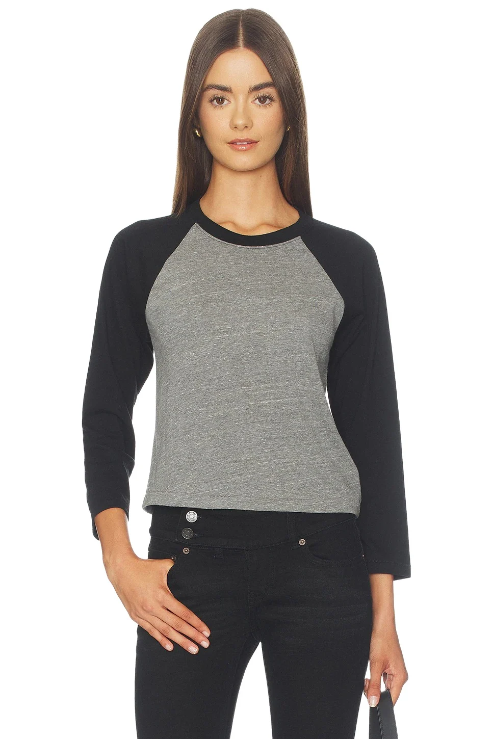 ÉTERNE Tri-blend Jersey Baseball Tee