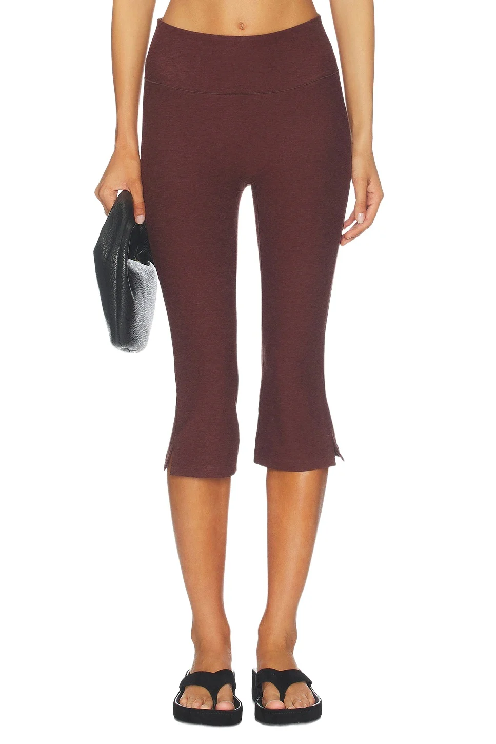 Beyond Yoga Spacedye Mid Rise Slit Pedal Pusher Legging