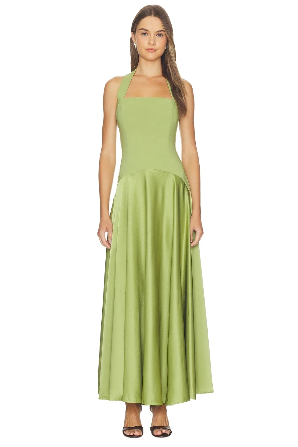Runaway The Label Odina Square Neck Maxi Dress